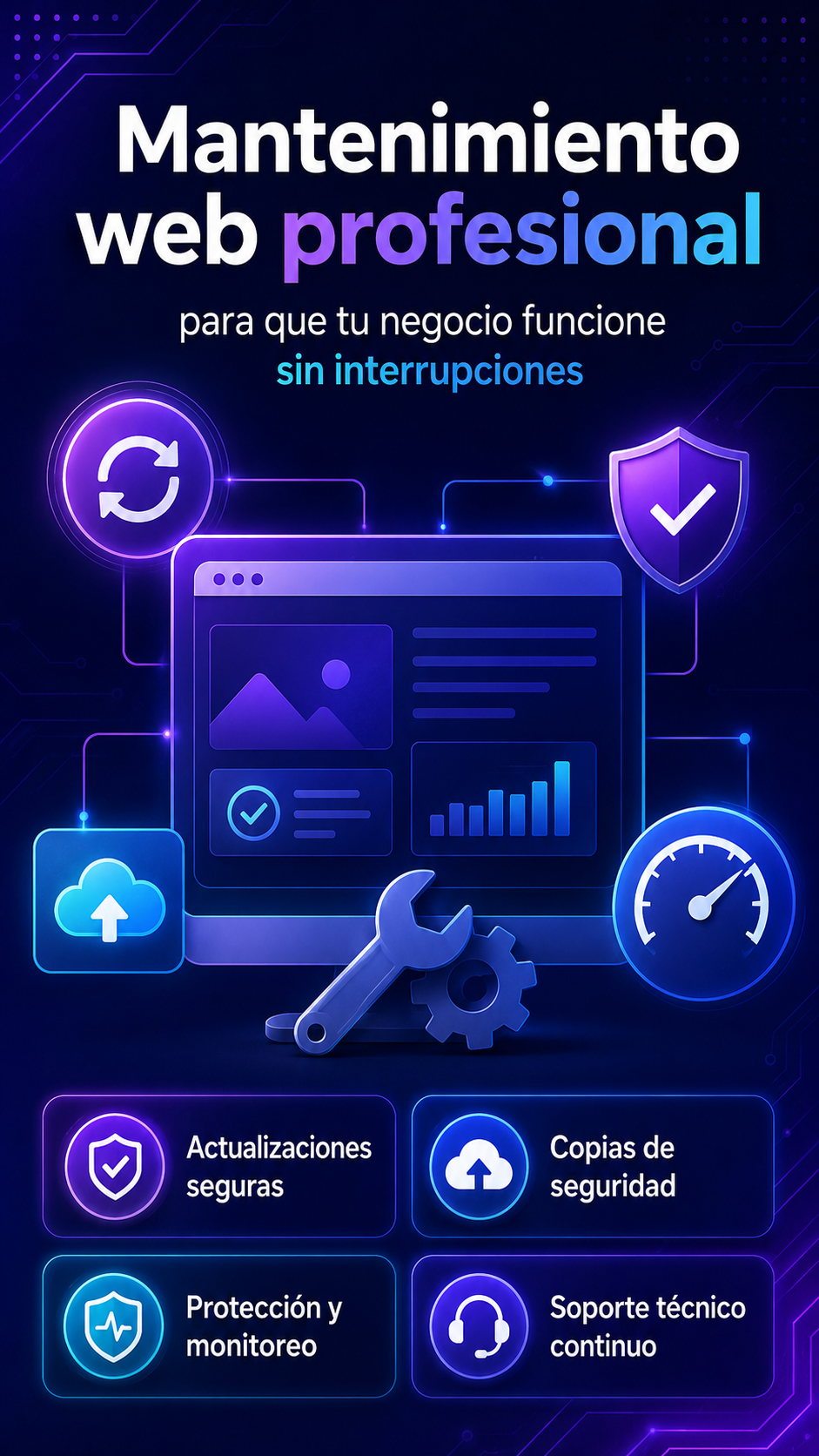 mantenimiento web oferta