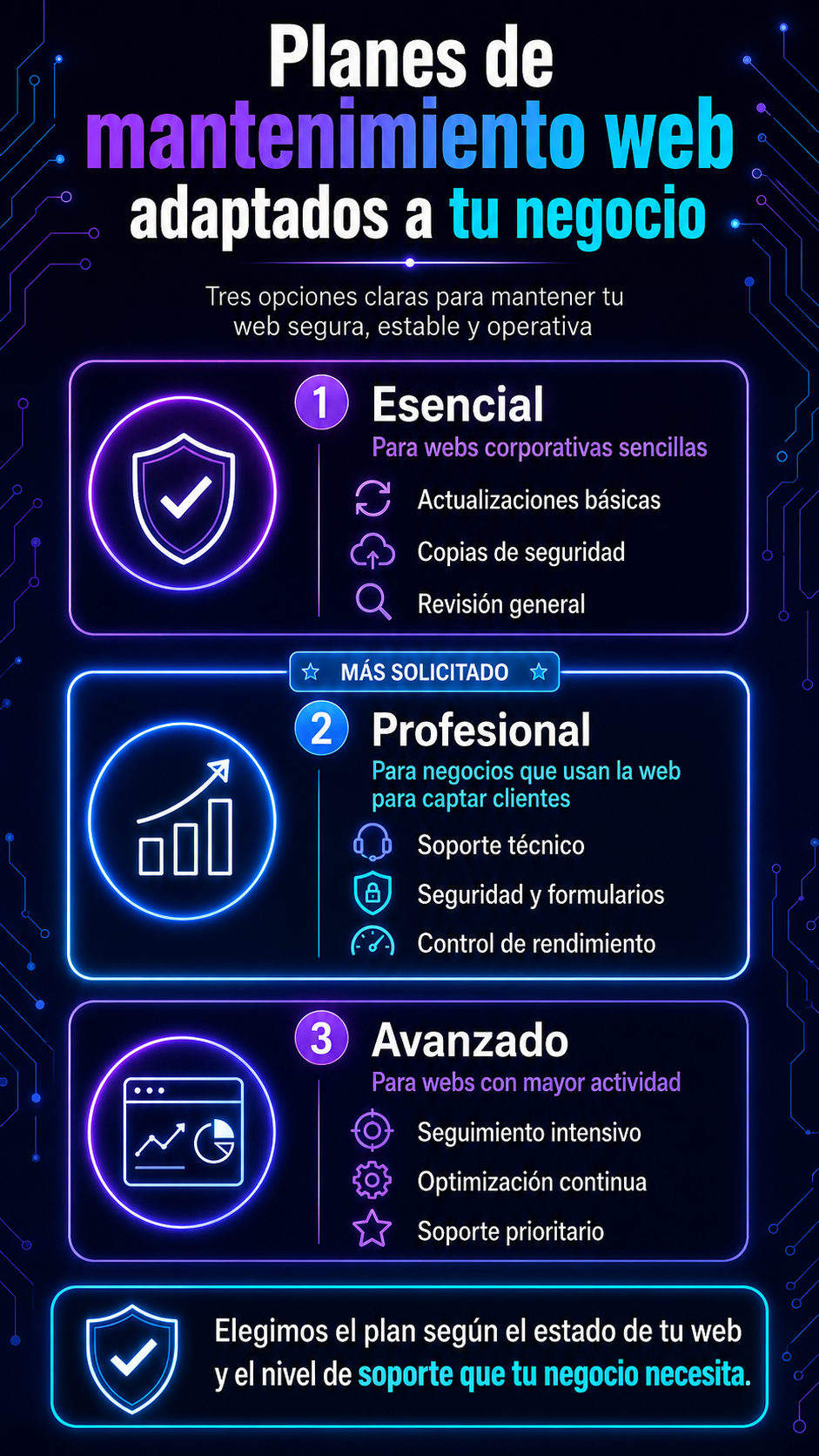 planes de mantenimiento web