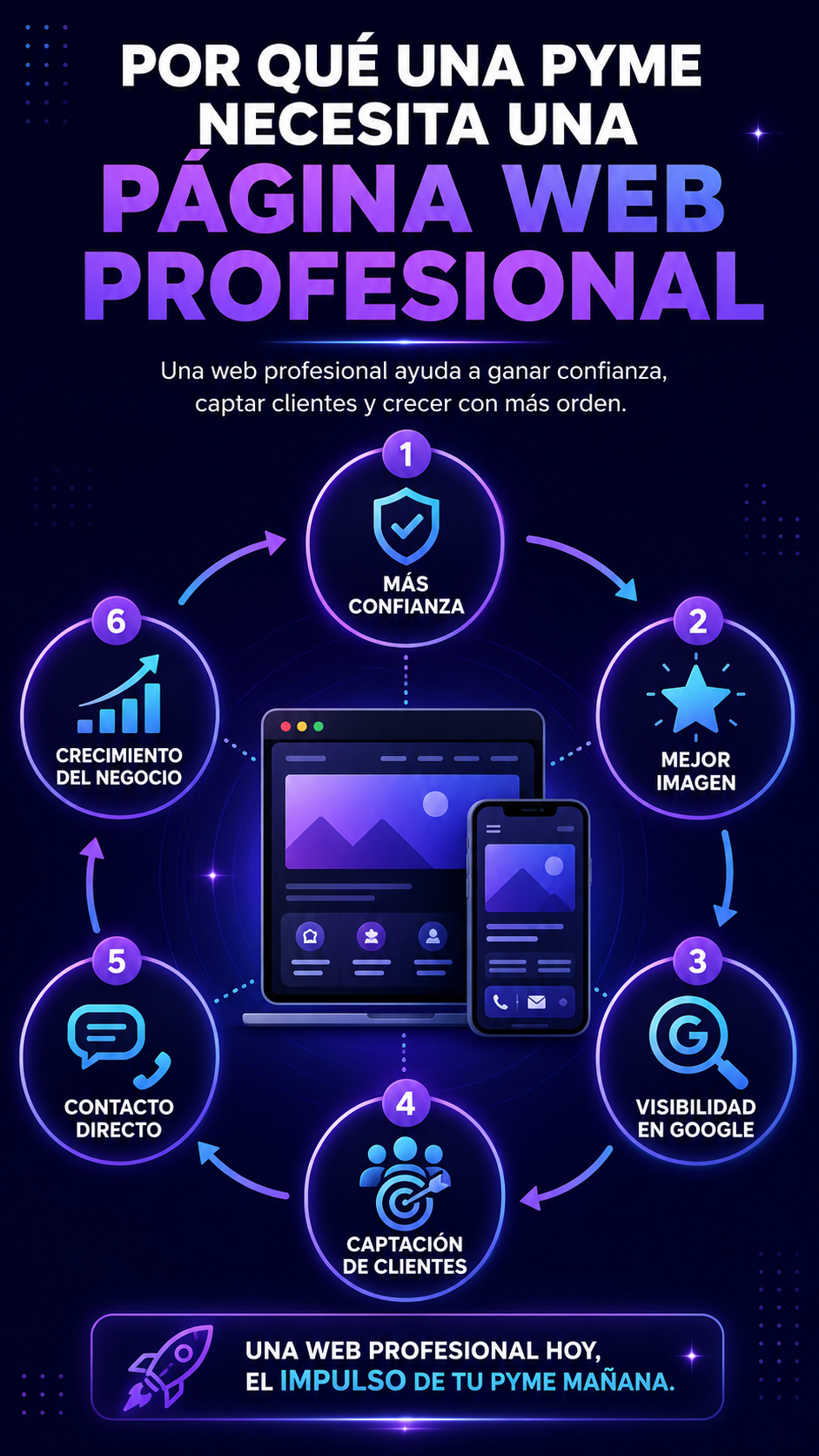 página web profesional para una pyme